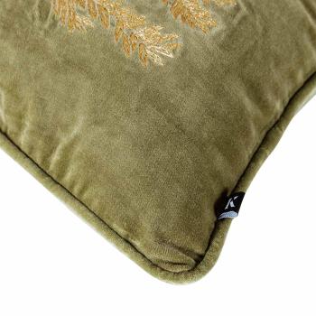 Putetrekk velur Gulltre broderi 48x48cm nærbilde