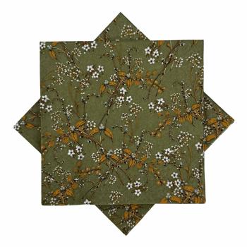 Serviett Fleur grønn