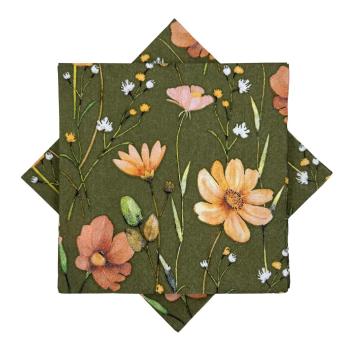 Serviett Bloom grønn