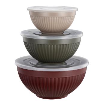 Melaminsett 3pk multi rød