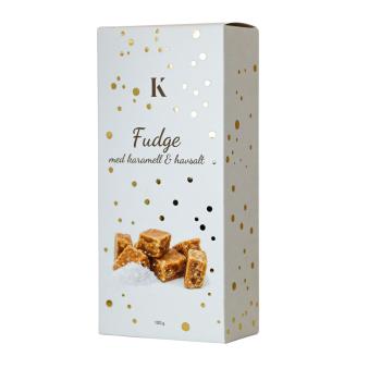 Fudge med karamell & havsalt