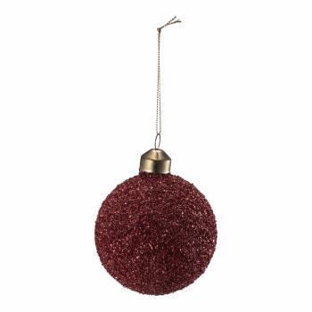 Rød glitter juelkule