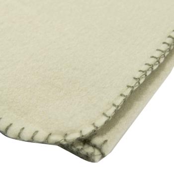 Fleecepledd Tjøme 130x170cm grønn nærbilde