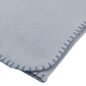 Fleecepledd Tjøme 130x170cm blå nærbilde