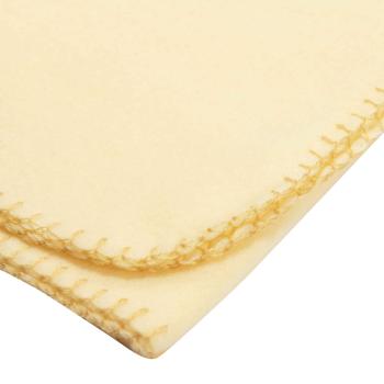 Fleecepledd Tjøme 130x170cm gul