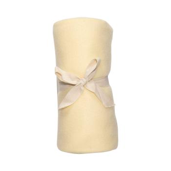 Fleecepledd Tjøme 130x170cm gul innpakket