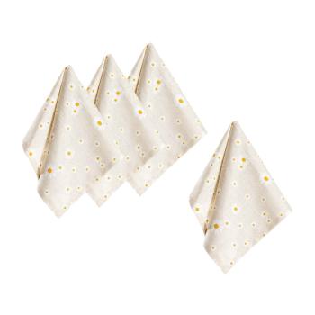 Tøyserviett Daisy 40x40cm 4-pk