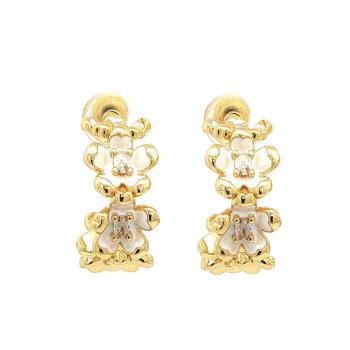 Øreringer med hvite blomster