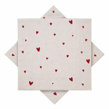 Serviett Hjerter