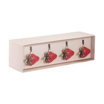 Serviettring jordbær 4-pk i eske
