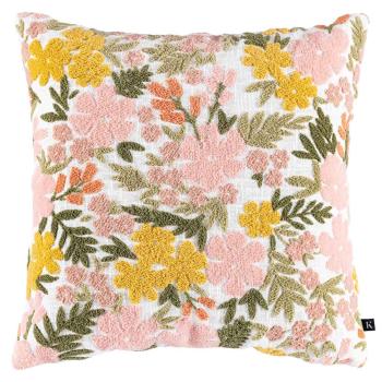 Putetrekk Blomsterdrøm broderi 48x48cm