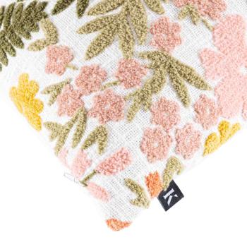 Putetrekk Blomsterdrøm broderi 48x48cm nærbilde