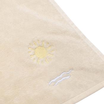 Strandhåndkle Beach brodert sol