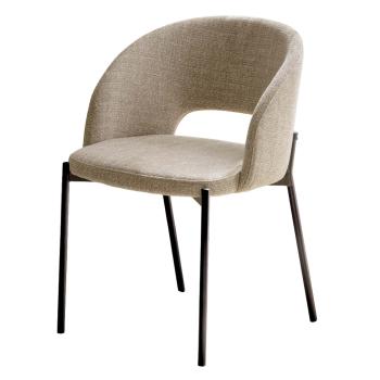 Stol Leo mørk beige