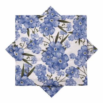 Serviett Petals blå