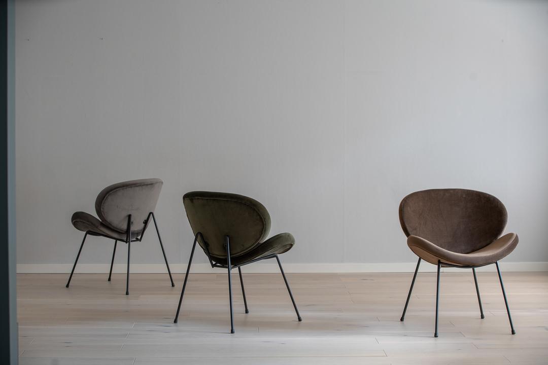 Loungestol Konrad Grå Velur | Kremmerhuset Loungestol Konrad Teddy hvit | Kremmerhuset