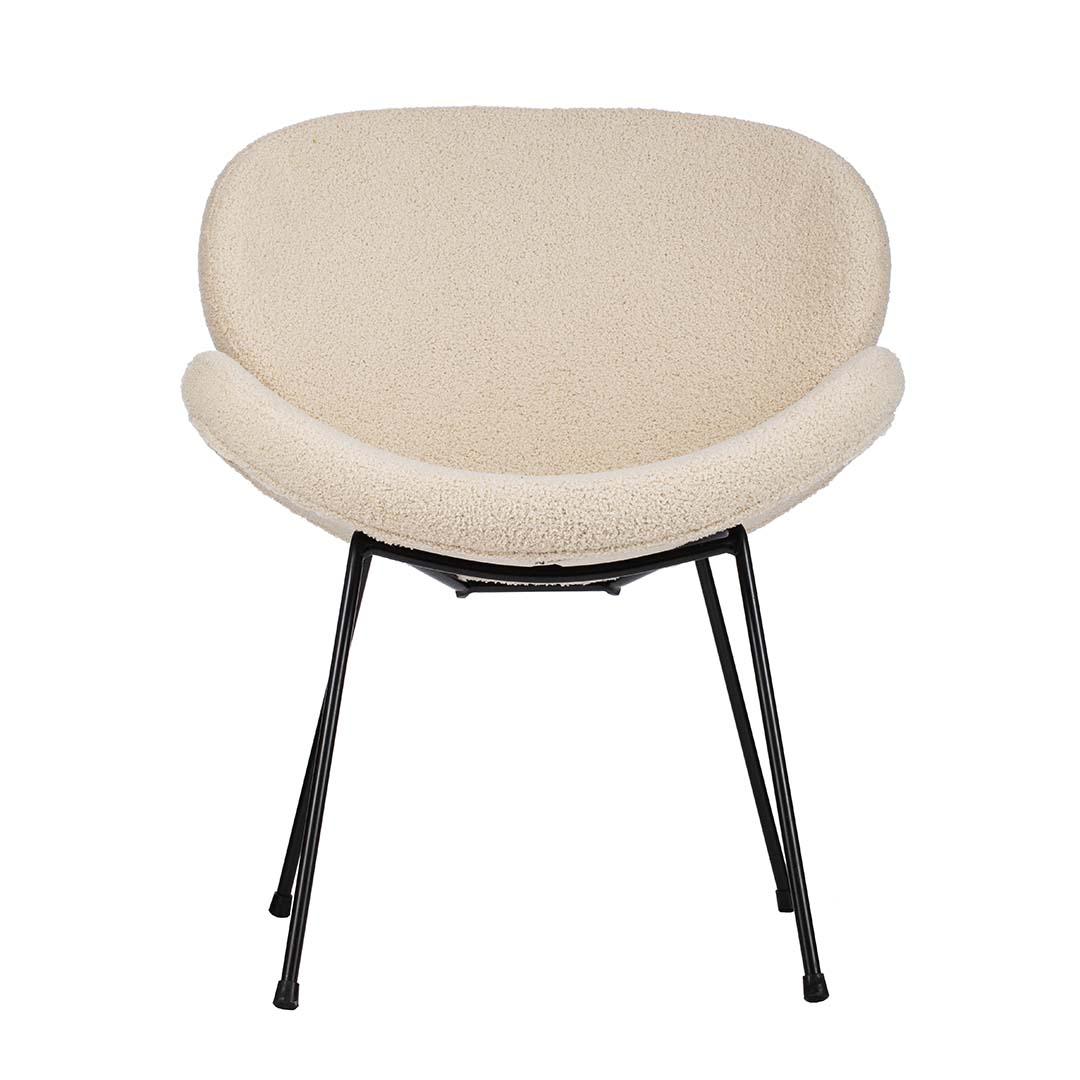 Loungestol Konrad Teddy hvit | Kremmerhuset Loungestol Konrad Teddy hvit | Kremmerhuset